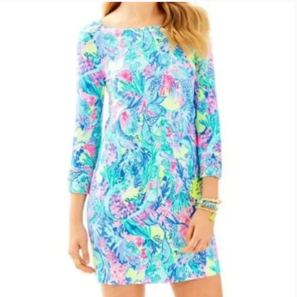 Lilly Pulitzer Sophie Dress Mermaids Cove UPF 50+ S